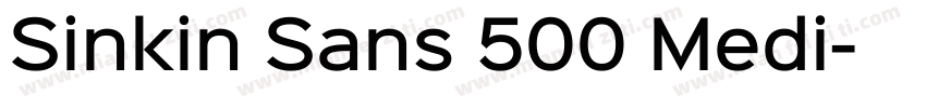 Sinkin Sans 500 Medi字体转换